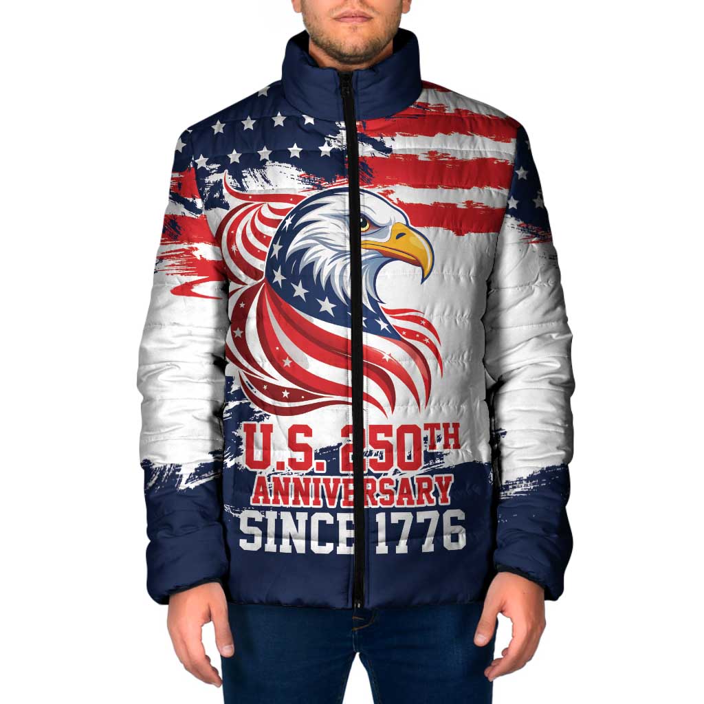 United States Honoring 250 Years of Liberty Padded Jacket - Wonder Print Shop