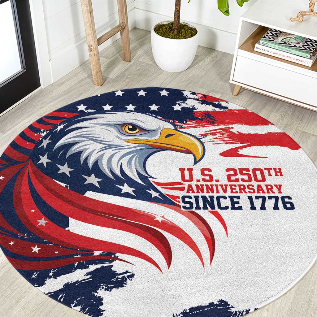 United States Honoring 250 Years of Liberty Round Carpet - Wonder Print Shop