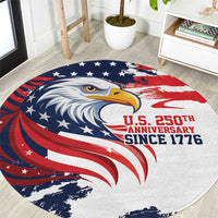 United States Honoring 250 Years of Liberty Round Carpet - Wonder Print Shop