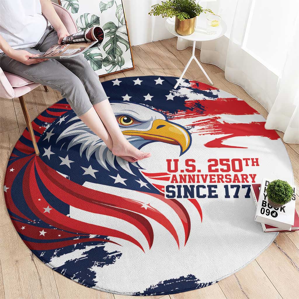 United States Honoring 250 Years of Liberty Round Carpet - Wonder Print Shop