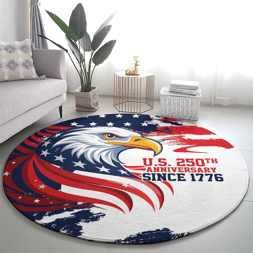United States Honoring 250 Years of Liberty Round Carpet - Wonder Print Shop