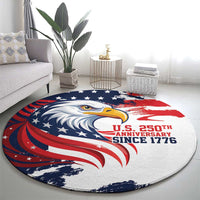 United States Honoring 250 Years of Liberty Round Carpet - Wonder Print Shop