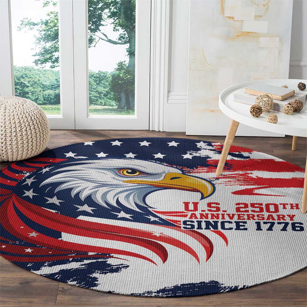United States Honoring 250 Years of Liberty Round Carpet - Wonder Print Shop