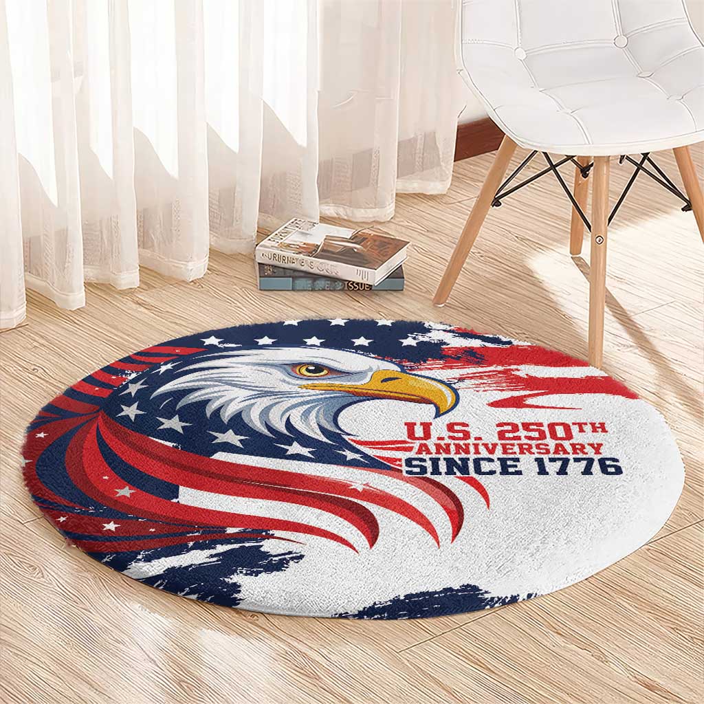 United States Honoring 250 Years of Liberty Round Carpet - Wonder Print Shop