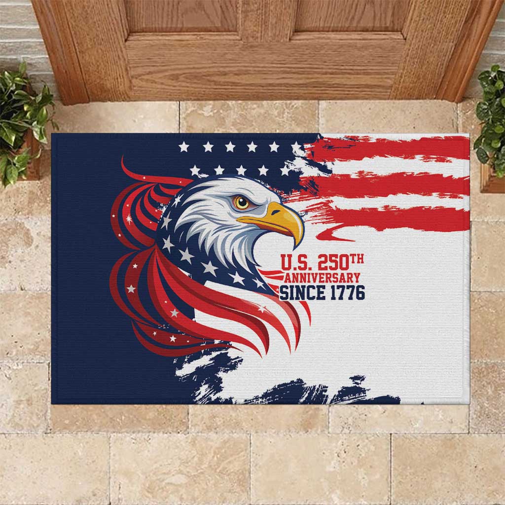 United States Honoring 250 Years of Liberty Rubber Doormat - Wonder Print Shop