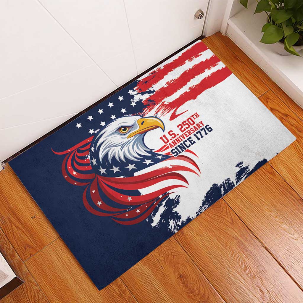 United States Honoring 250 Years of Liberty Rubber Doormat - Wonder Print Shop