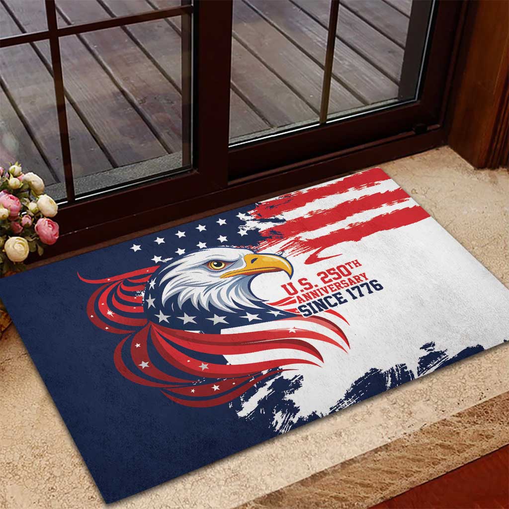 United States Honoring 250 Years of Liberty Rubber Doormat - Wonder Print Shop