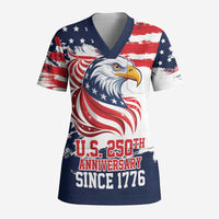 United States Honoring 250 Years of Liberty Scrub Top - Wonder Print Shop