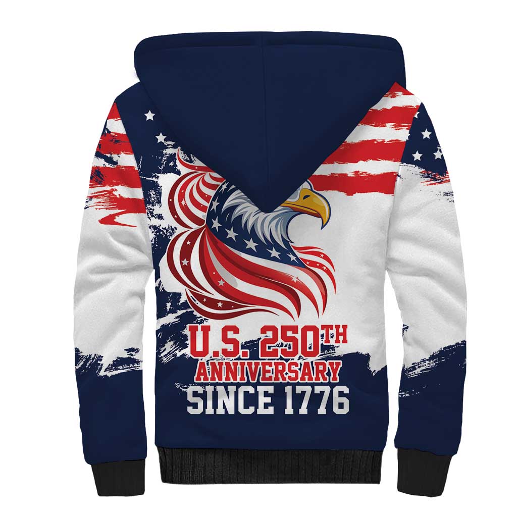 United States Honoring 250 Years of Liberty Sherpa Hoodie - Wonder Print Shop