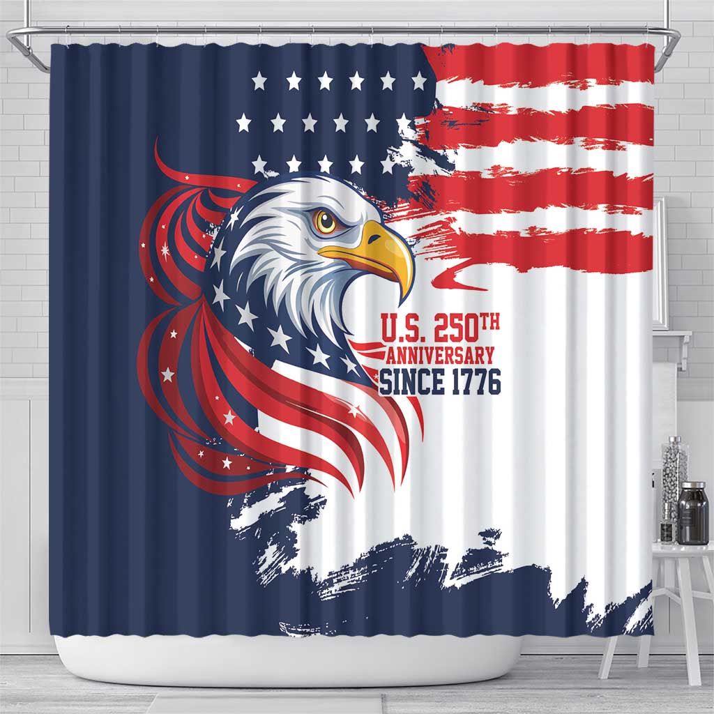 United States Honoring 250 Years of Liberty Shower Curtain - Wonder Print Shop