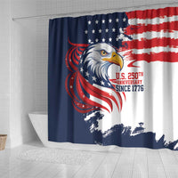 United States Honoring 250 Years of Liberty Shower Curtain - Wonder Print Shop