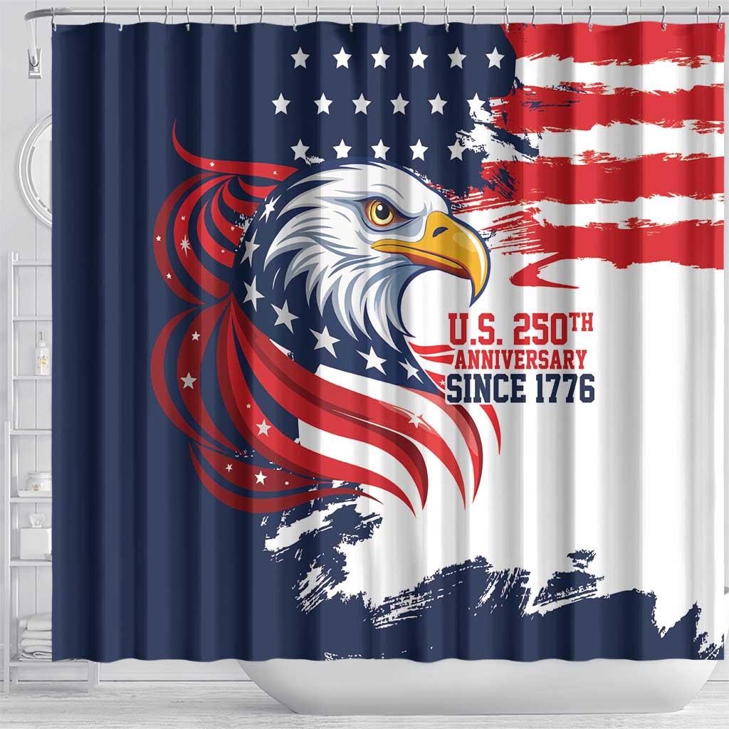 United States Honoring 250 Years of Liberty Shower Curtain - Wonder Print Shop