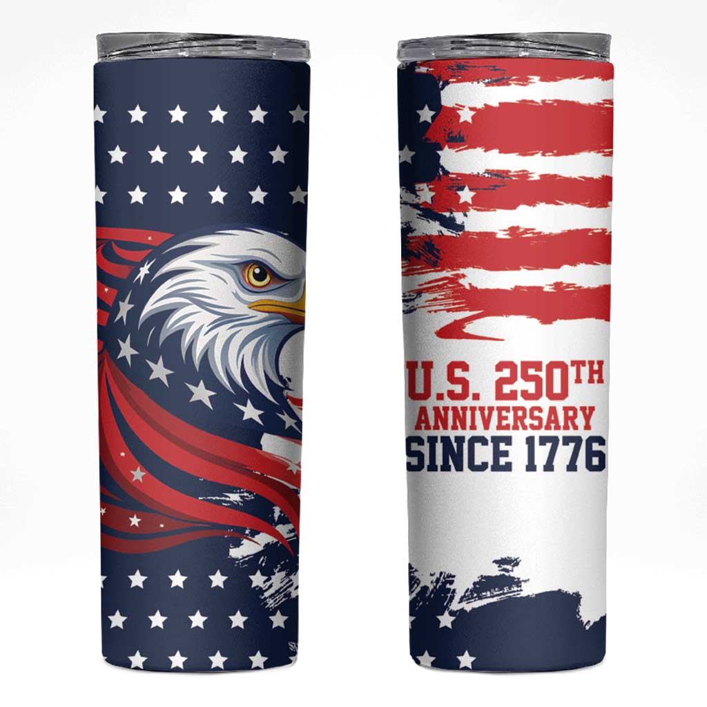 United States Honoring 250 Years of Liberty Skinny Tumbler - Wonder Print Shop