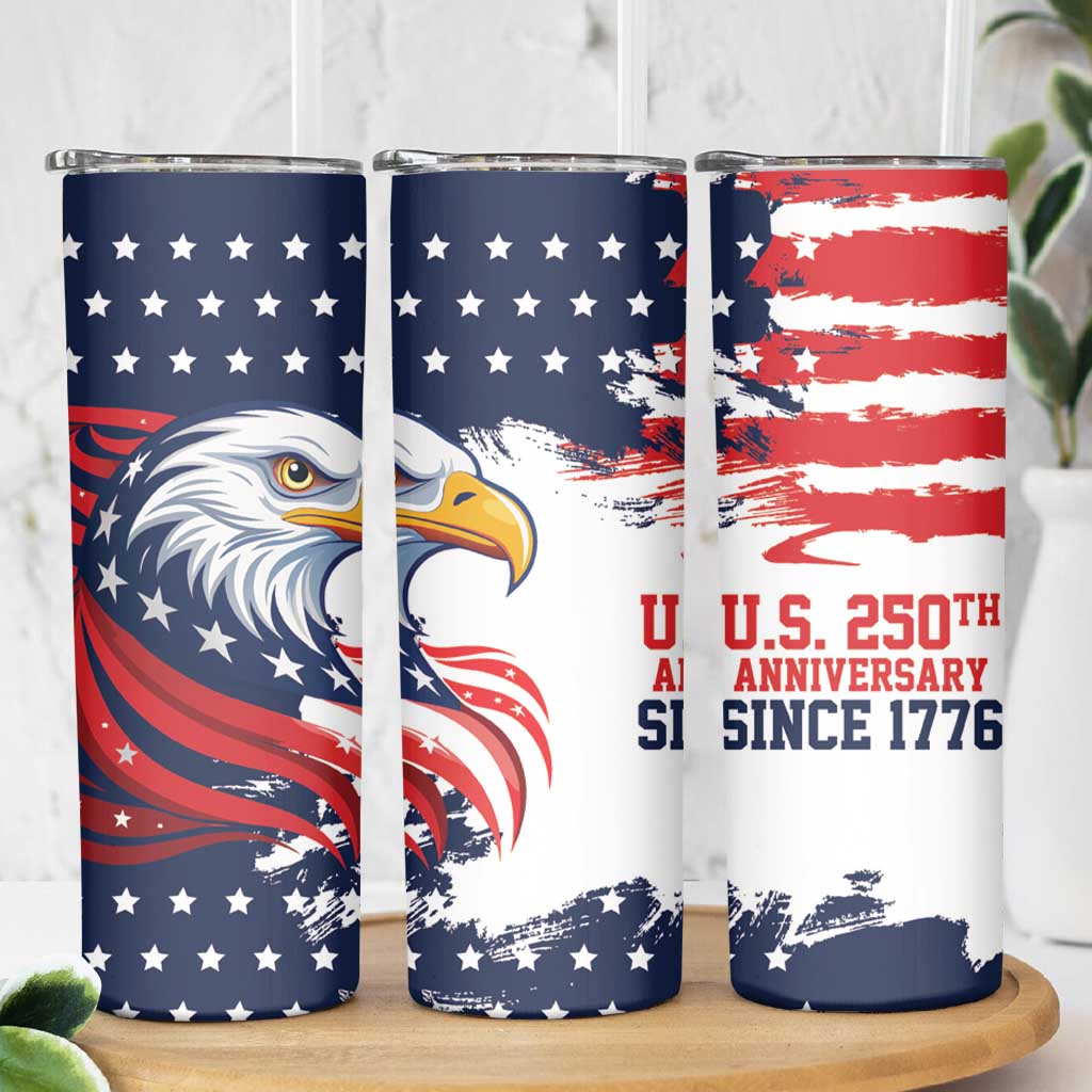 United States Honoring 250 Years of Liberty Skinny Tumbler - Wonder Print Shop