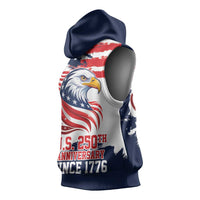 United States Honoring 250 Years of Liberty Sleeveless Hoodie - Wonder Print Shop