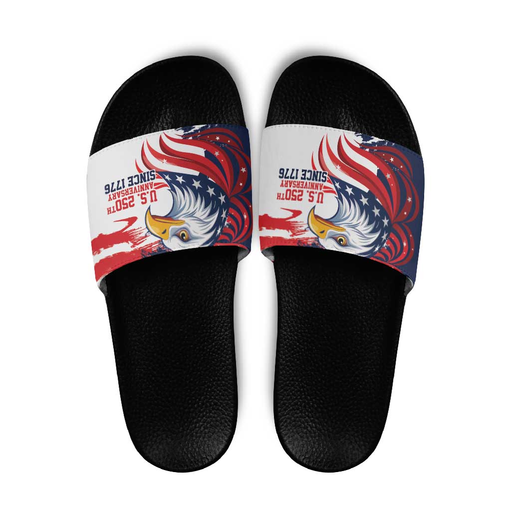 United States Honoring 250 Years of Liberty Slide Sandals - Wonder Print Shop