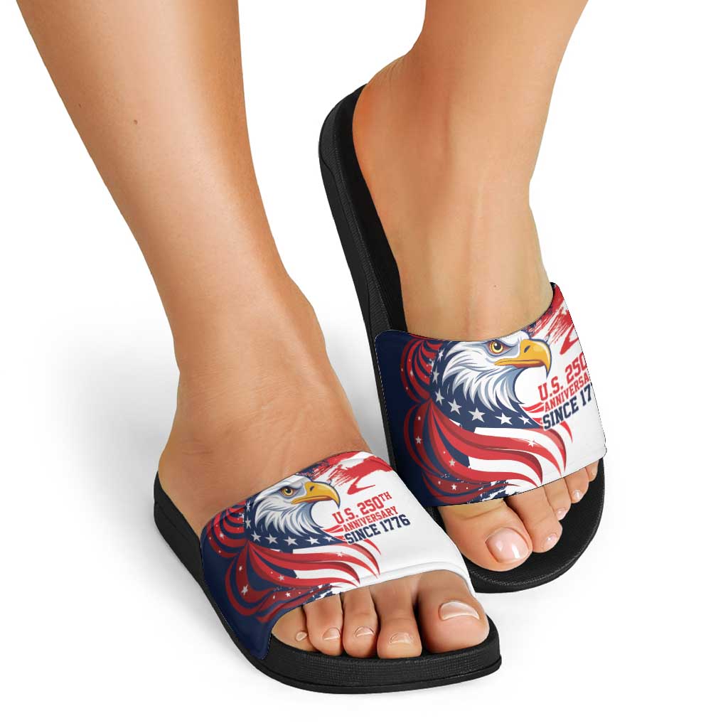 United States Honoring 250 Years of Liberty Slide Sandals - Wonder Print Shop