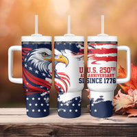 United States Honoring 250 Years of Liberty Tumbler With Handle - Wonder Print Shop