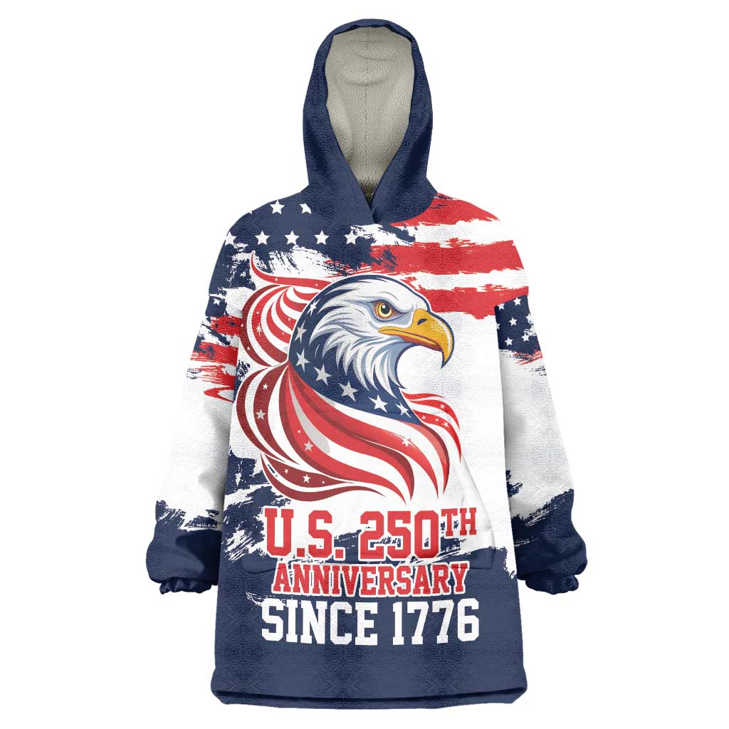 United States Honoring 250 Years of Liberty Wearable Blanket Hoodie - Wonder Print Shop