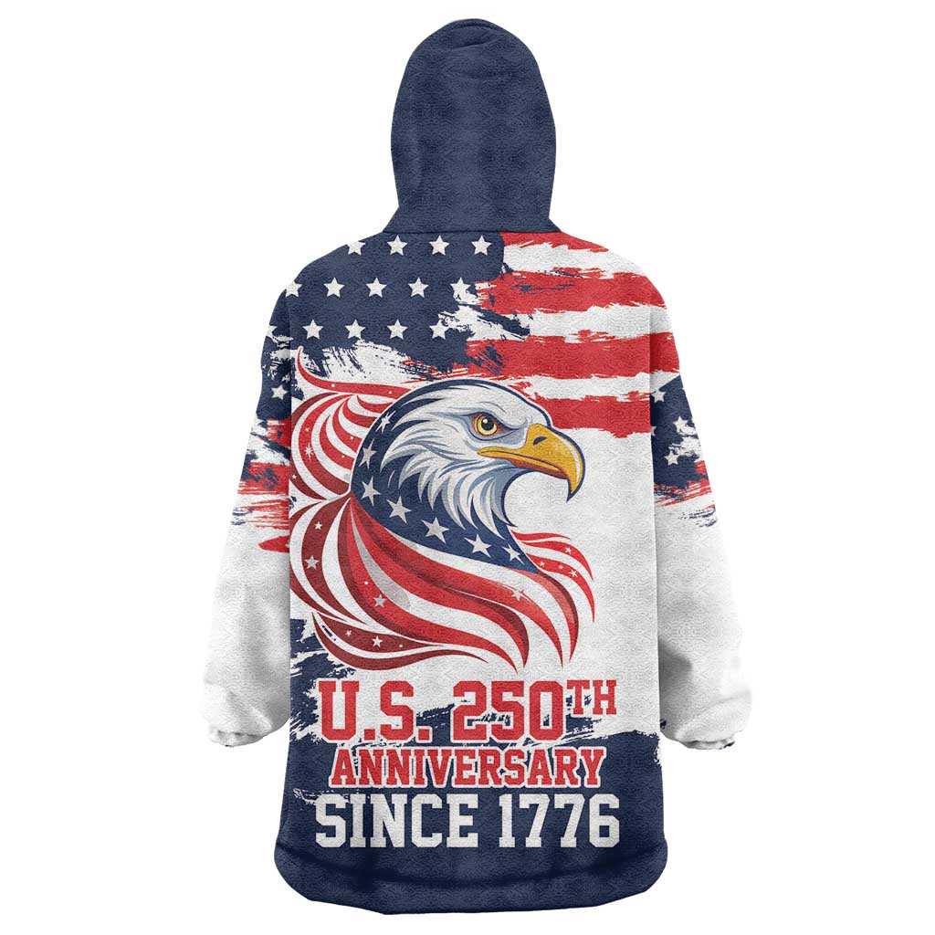 United States Honoring 250 Years of Liberty Wearable Blanket Hoodie - Wonder Print Shop