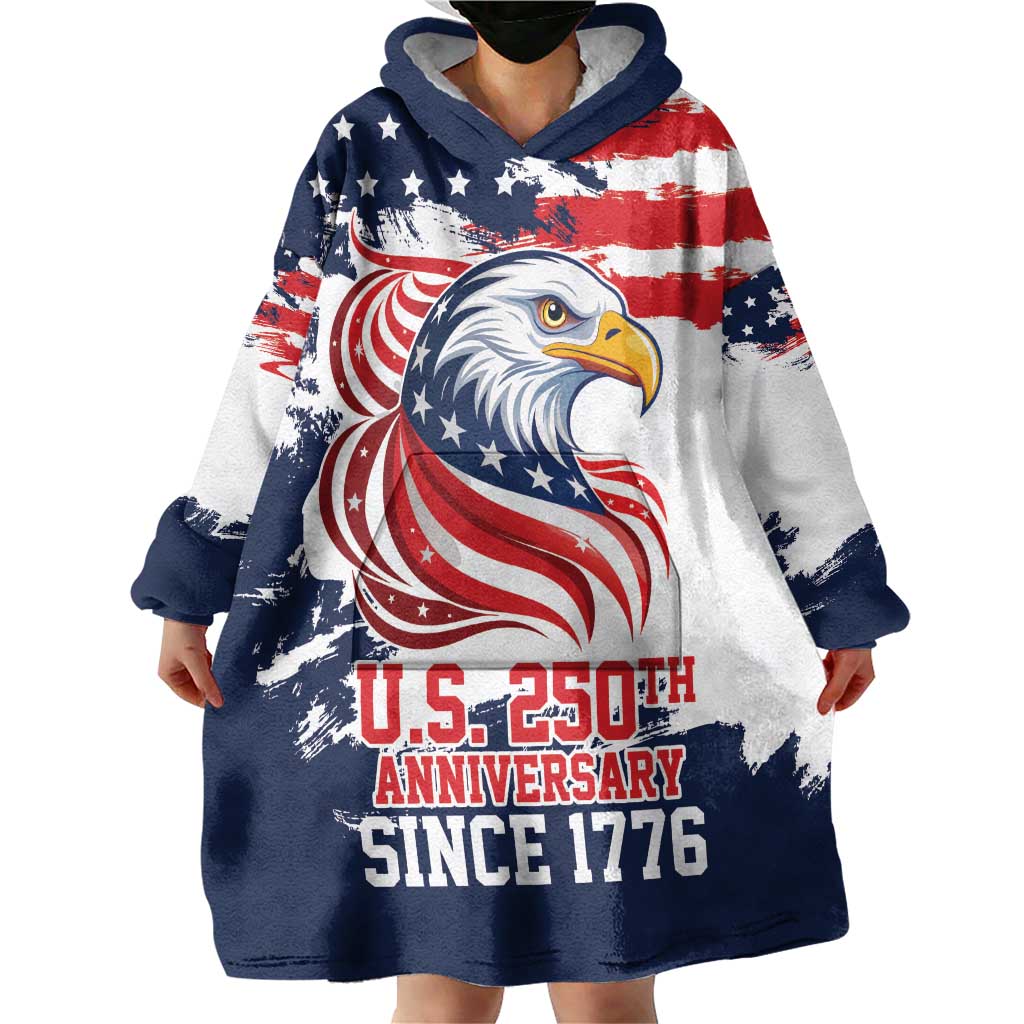 United States Honoring 250 Years of Liberty Wearable Blanket Hoodie - Wonder Print Shop