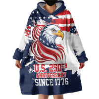 United States Honoring 250 Years of Liberty Wearable Blanket Hoodie - Wonder Print Shop