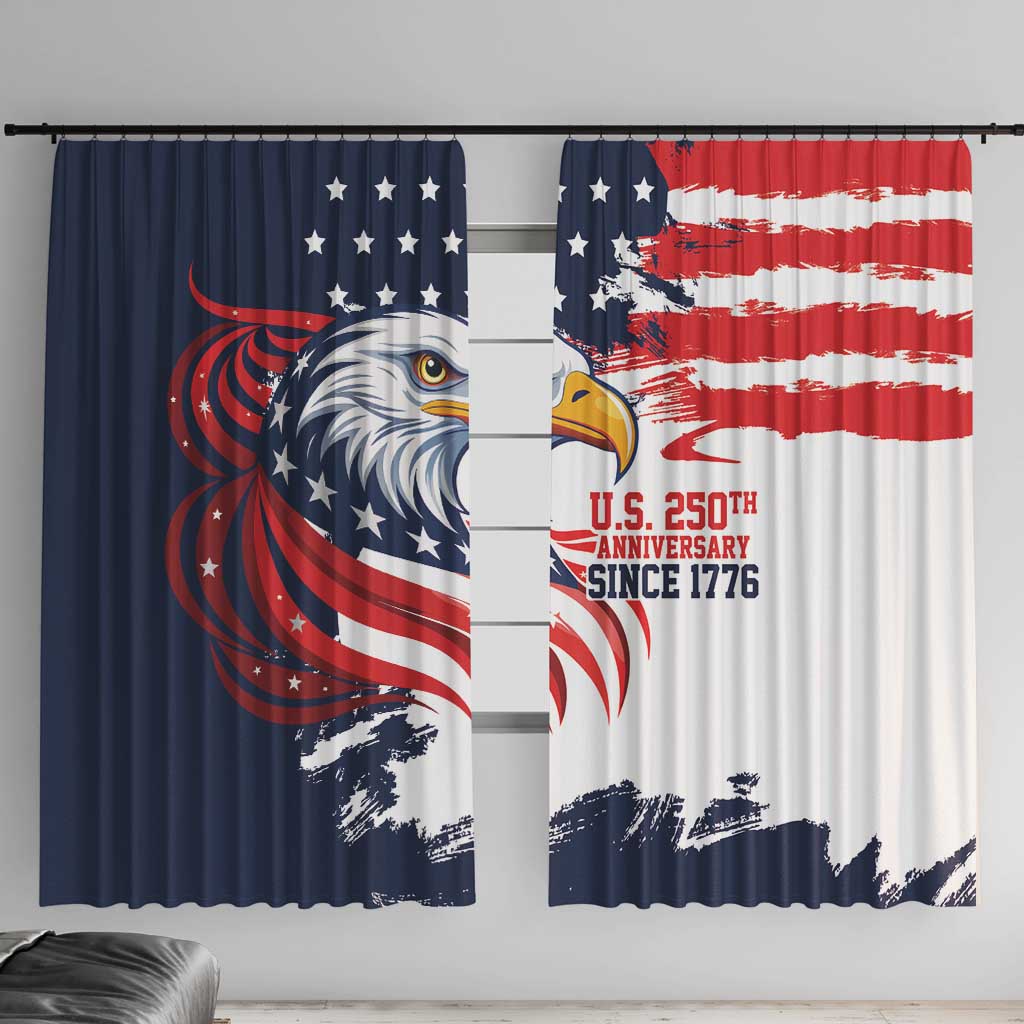 United States Honoring 250 Years of Liberty Window Curtain - Wonder Print Shop