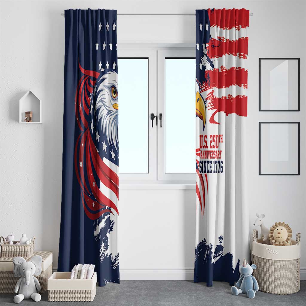 United States Honoring 250 Years of Liberty Window Curtain - Wonder Print Shop