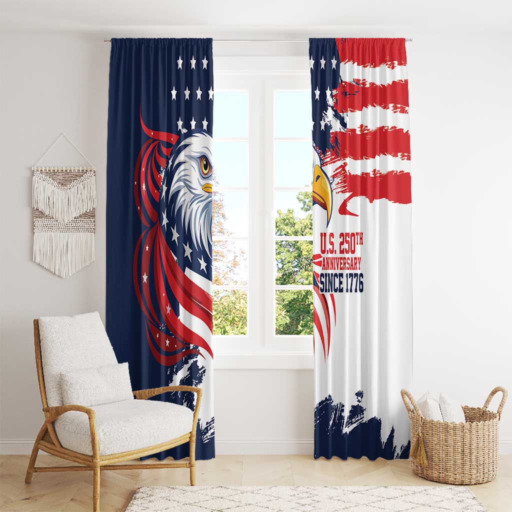 United States Honoring 250 Years of Liberty Window Curtain - Wonder Print Shop