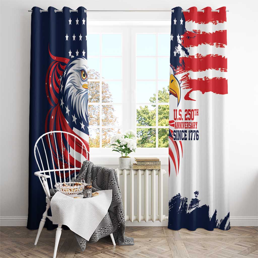 United States Honoring 250 Years of Liberty Window Curtain - Wonder Print Shop