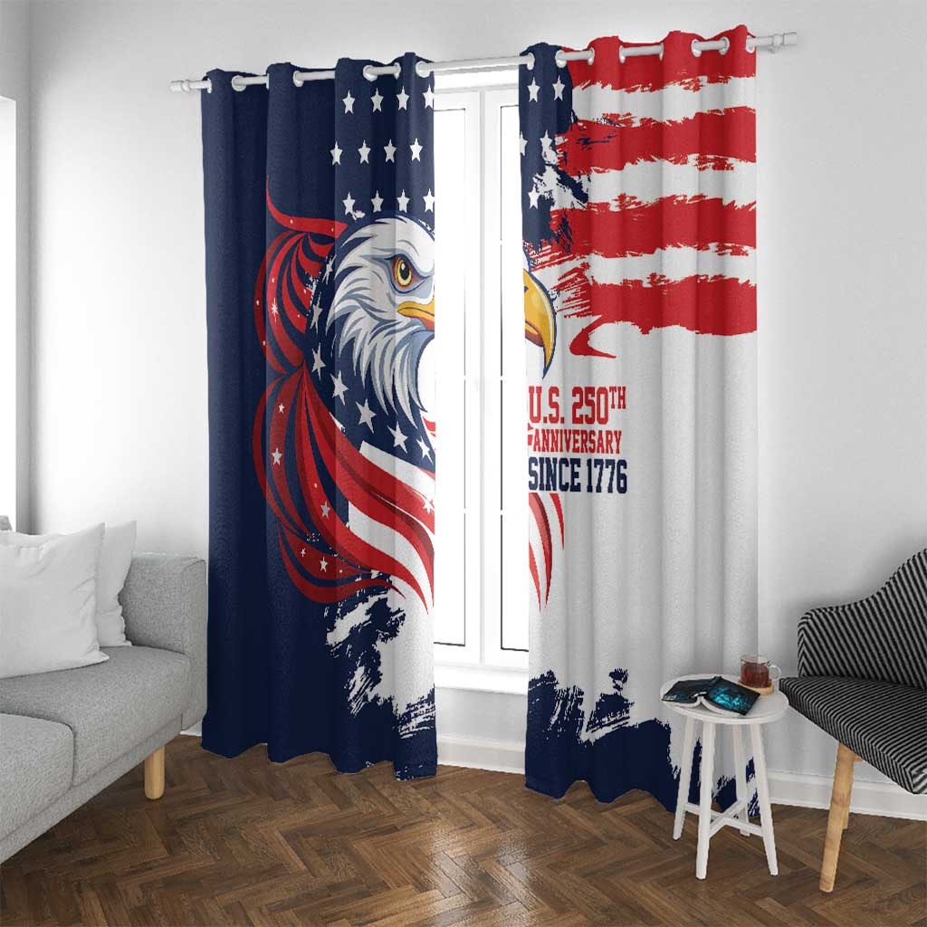 United States Honoring 250 Years of Liberty Window Curtain - Wonder Print Shop