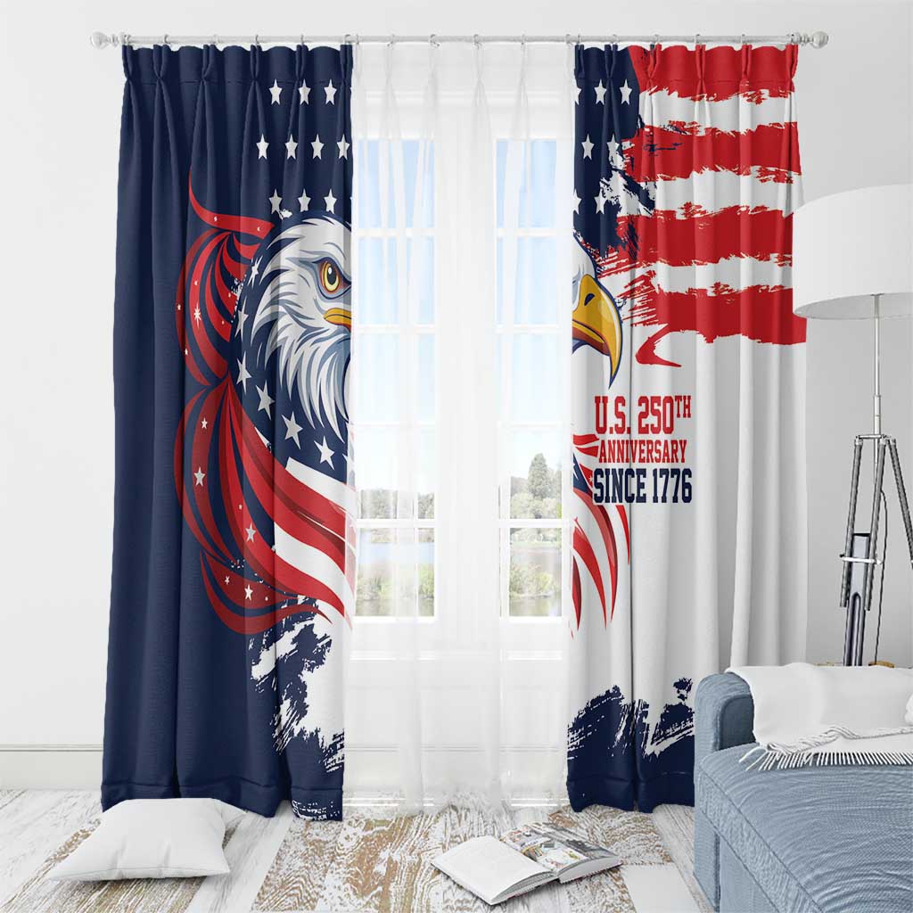 United States Honoring 250 Years of Liberty Window Curtain - Wonder Print Shop