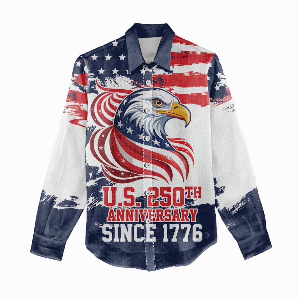 United States Honoring 250 Years of Liberty Women Casual Shirt - Wonder Print Shop