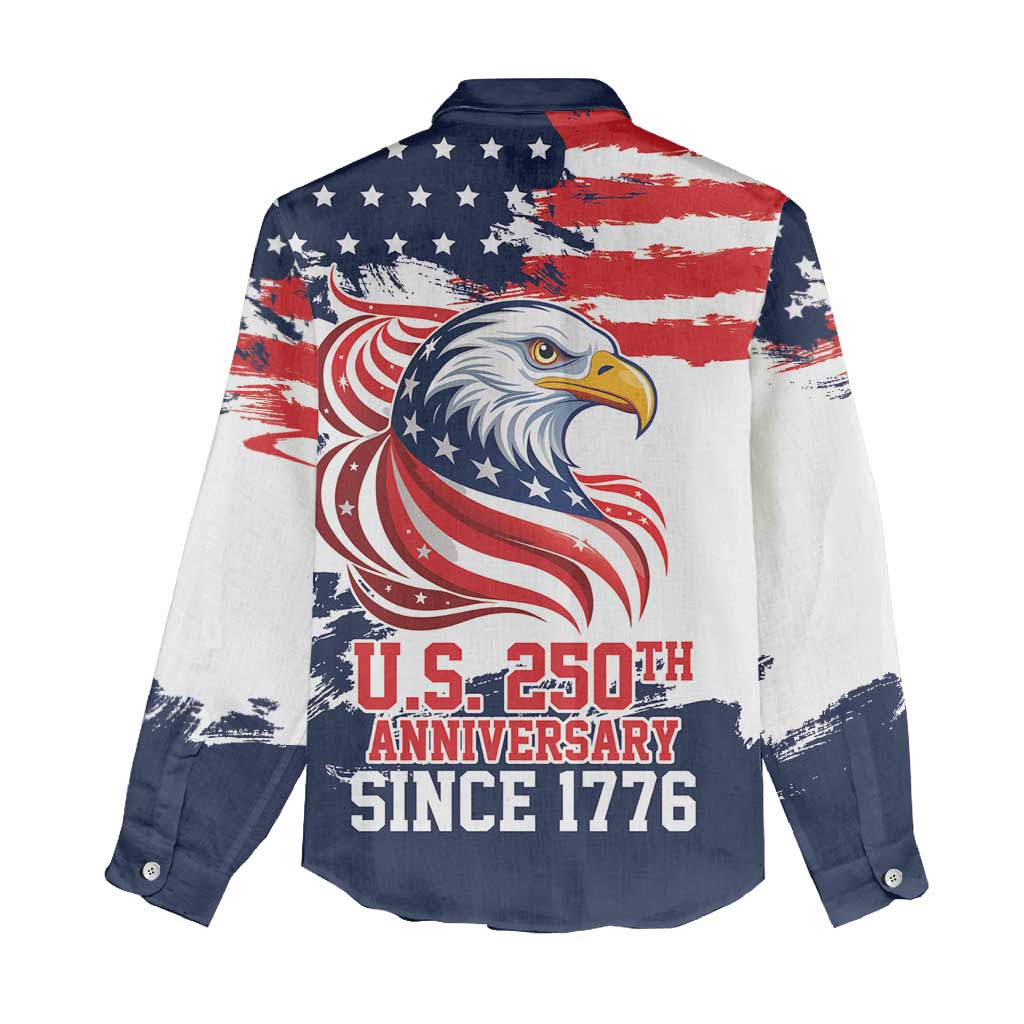 United States Honoring 250 Years of Liberty Women Casual Shirt - Wonder Print Shop