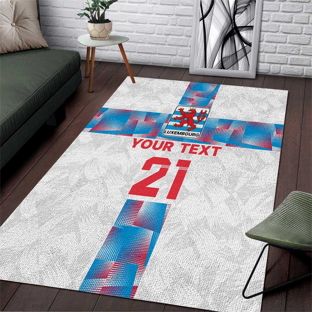 Luxembourg Football Custom Area Rug Les Lions Rouges LT9 - Wonder Print Shop