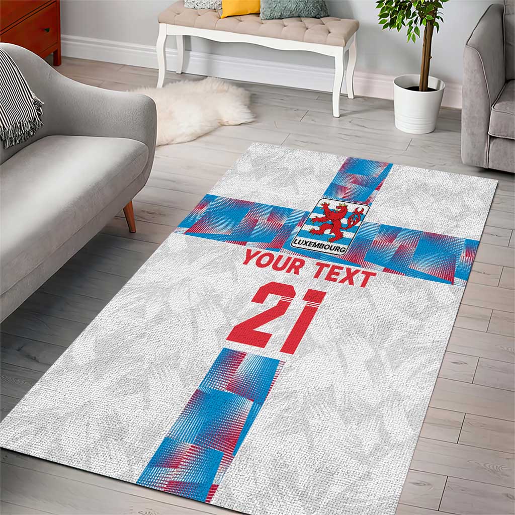 Luxembourg Football Custom Area Rug Les Lions Rouges LT9 - Wonder Print Shop