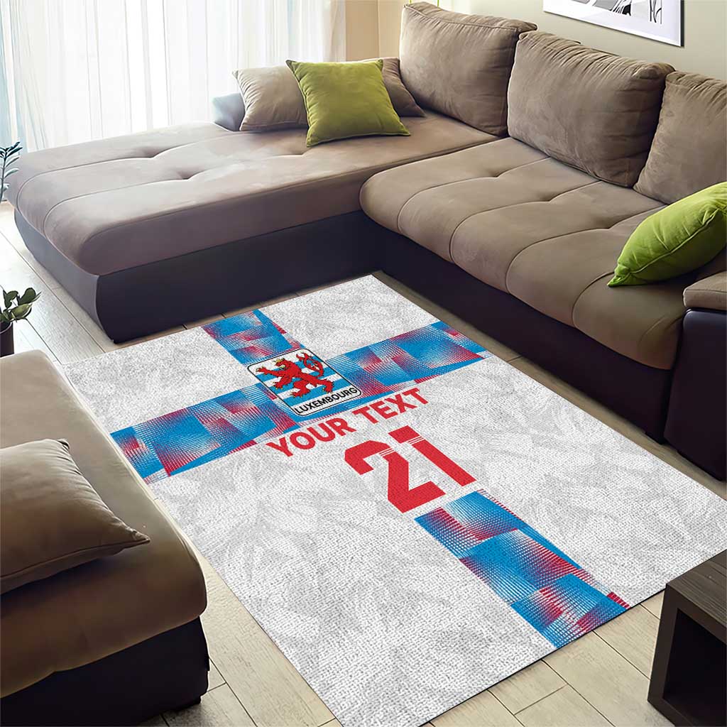 Luxembourg Football Custom Area Rug Les Lions Rouges LT9 - Wonder Print Shop