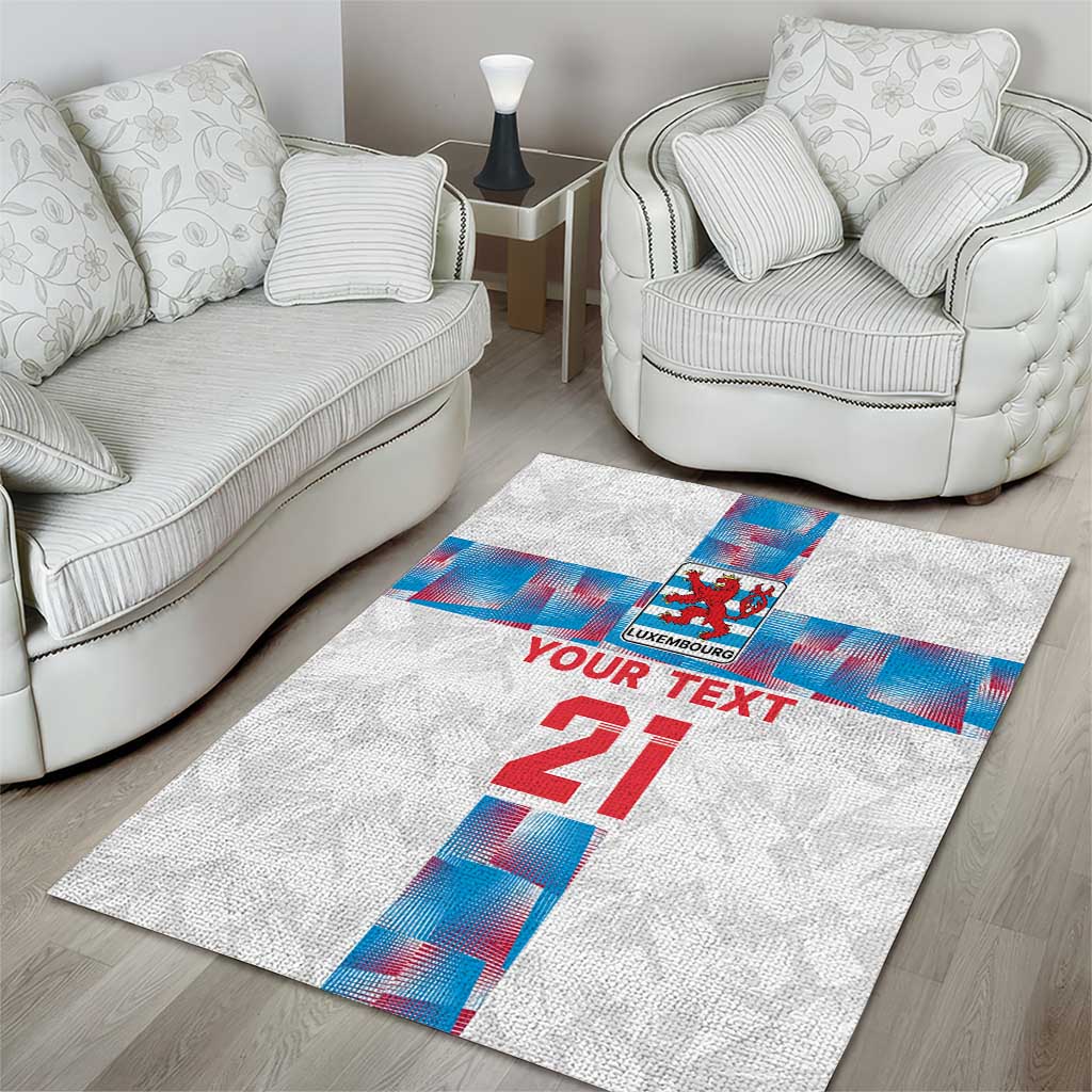 Luxembourg Football Custom Area Rug Les Lions Rouges LT9 - Wonder Print Shop