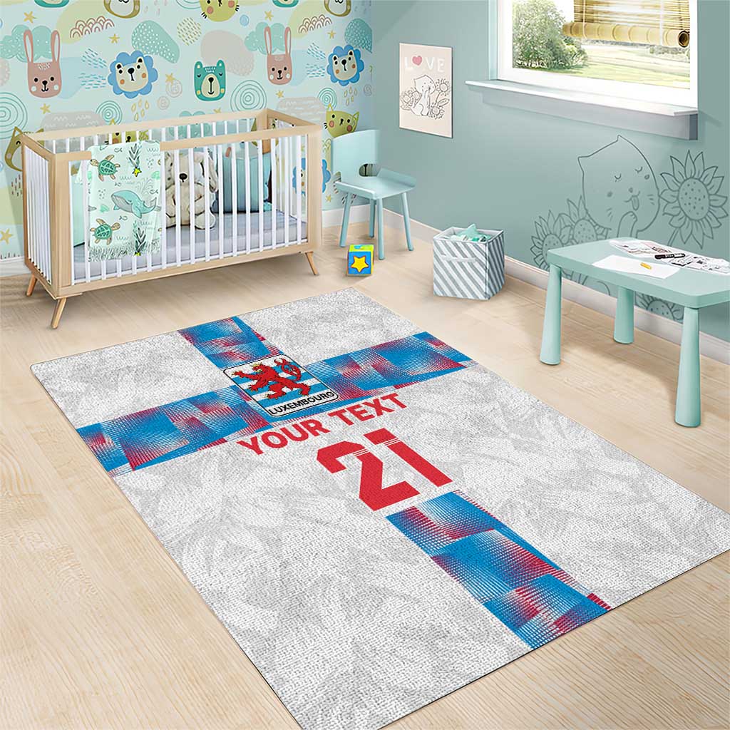 Luxembourg Football Custom Area Rug Les Lions Rouges LT9 - Wonder Print Shop