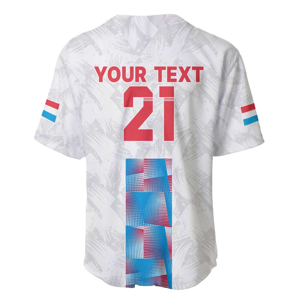 Luxembourg Football Custom Baseball Jersey Les Lions Rouges LT9 - Wonder Print Shop