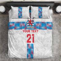 Luxembourg Football Custom Bedding Set Les Lions Rouges LT9 - Wonder Print Shop