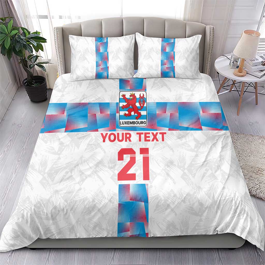 Luxembourg Football Custom Bedding Set Les Lions Rouges LT9 - Wonder Print Shop