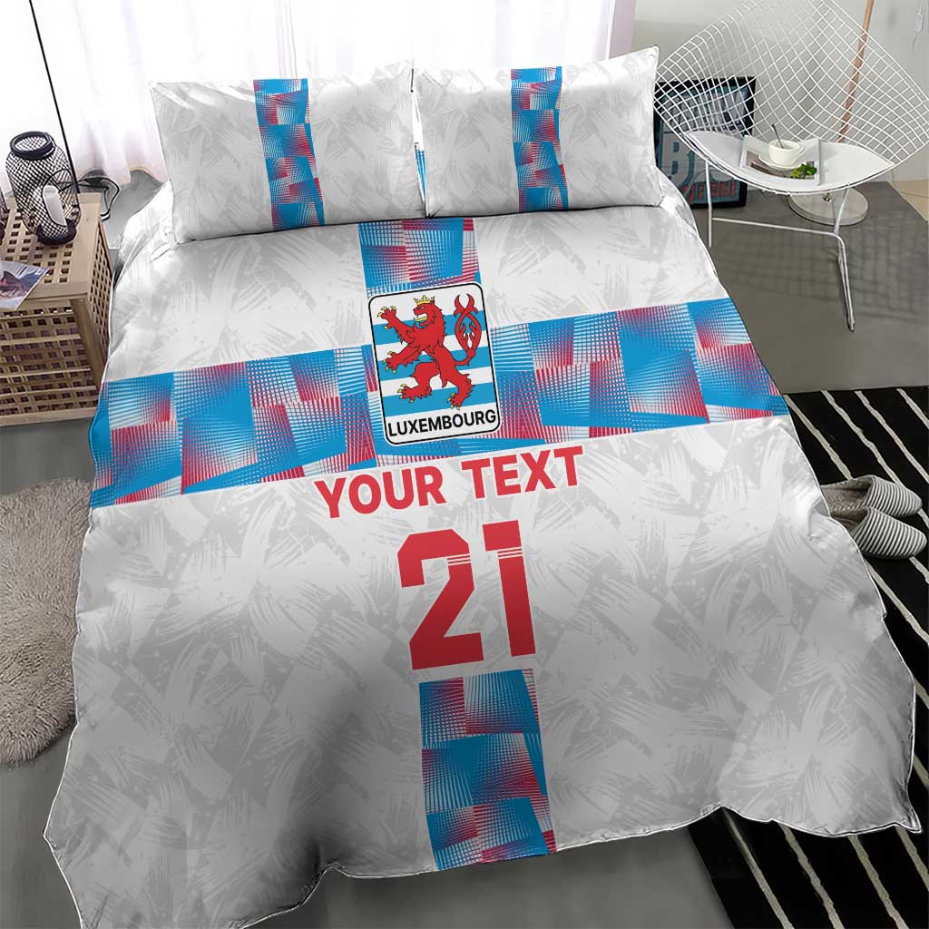 Luxembourg Football Custom Bedding Set Les Lions Rouges LT9 - Wonder Print Shop