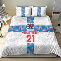 Luxembourg Football Custom Bedding Set Les Lions Rouges LT9 - Wonder Print Shop