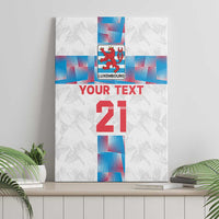 Luxembourg Football Custom Canvas Wall Art Les Lions Rouges LT9 - Wonder Print Shop