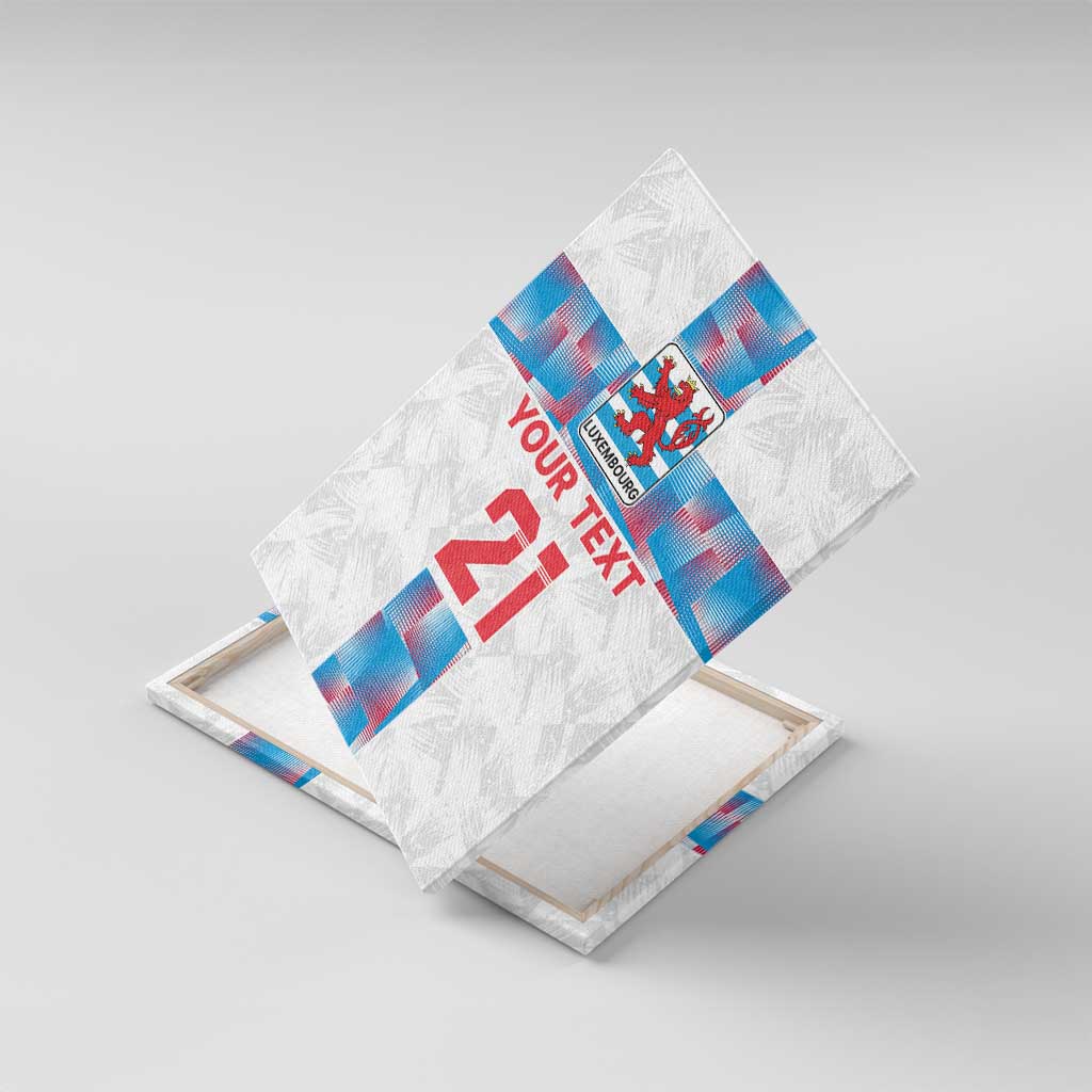Luxembourg Football Custom Canvas Wall Art Les Lions Rouges LT9 - Wonder Print Shop