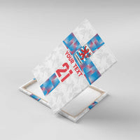 Luxembourg Football Custom Canvas Wall Art Les Lions Rouges LT9 - Wonder Print Shop
