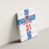 Luxembourg Football Custom Canvas Wall Art Les Lions Rouges LT9 - Wonder Print Shop