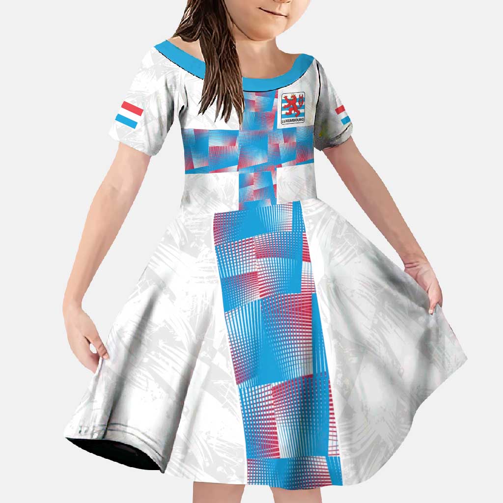 Luxembourg Football Custom Family Matching Long Sleeve Bodycon Dress and Hawaiian Shirt Les Lions Rouges LT9 - Wonder Print Shop