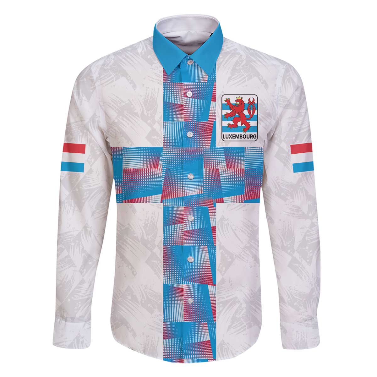 Luxembourg Football Custom Family Matching Off The Shoulder Long Sleeve Dress and Hawaiian Shirt Les Lions Rouges - Wonder Print Shop